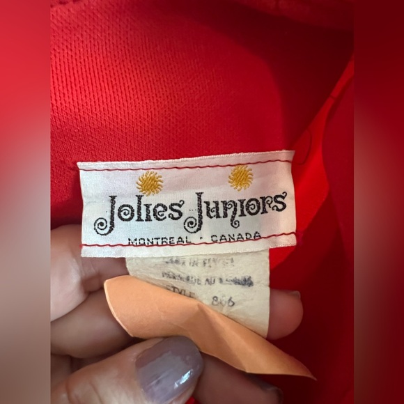 Girl’s floor-length red dress - vintage -size 7 - Picture 5 of 8